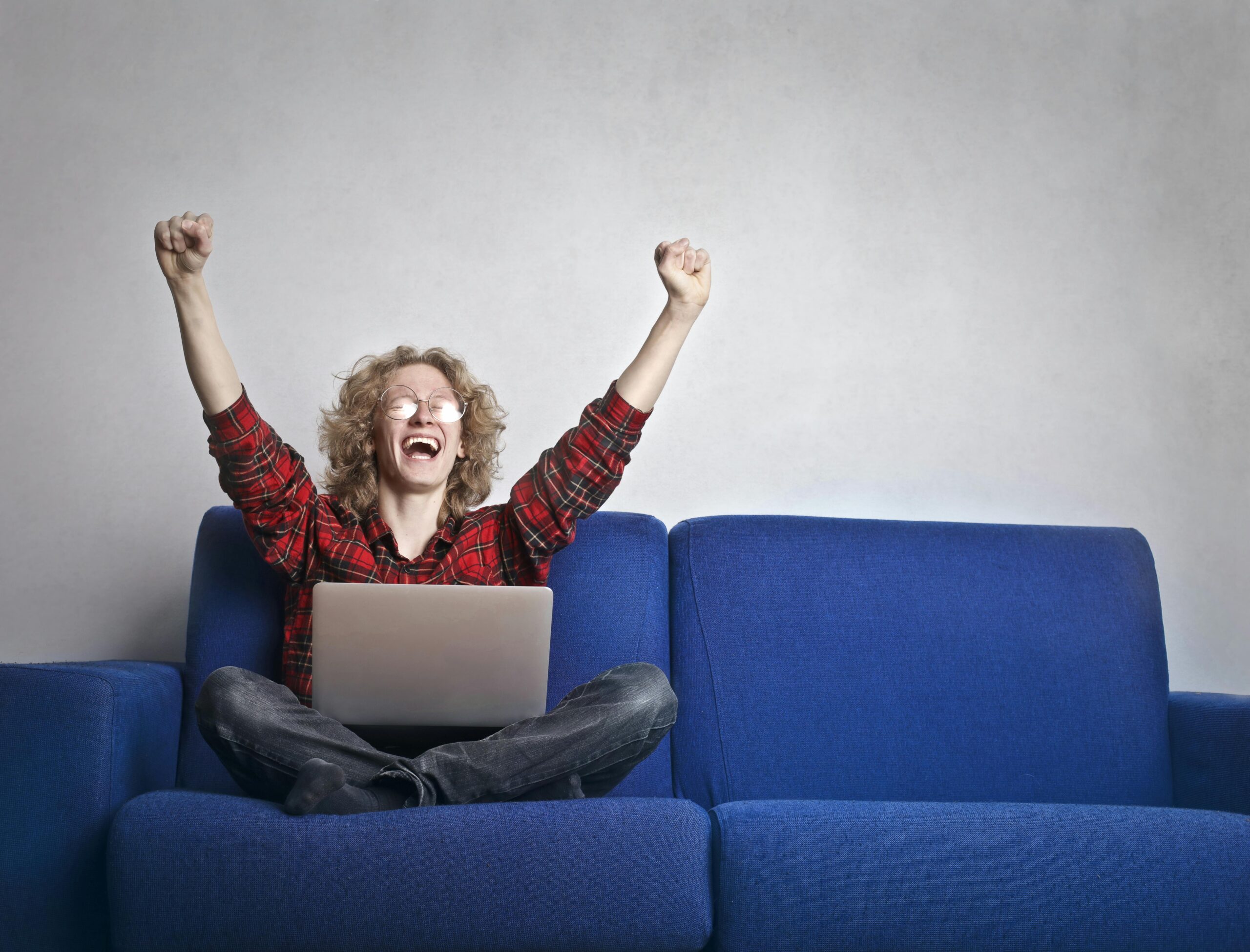 excited woman